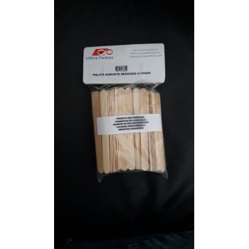 Palito de Sorvete Madeira Redondo